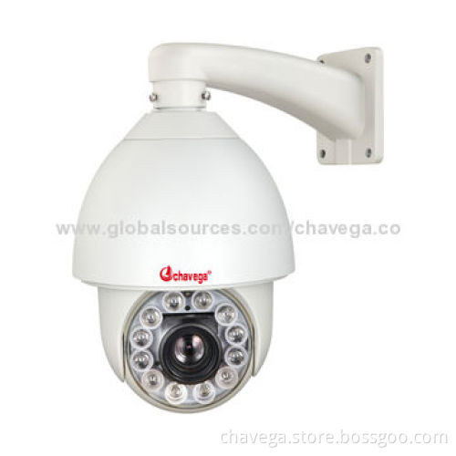 Outdoor Sony CCD 120m IR 480TVL Medium Speed PTZ Camera with 27x Zoom and 4 Swings